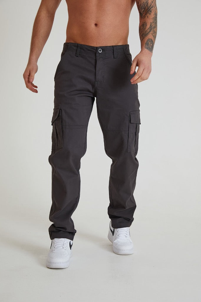 Cotton Plain Mens Cargo Pants, Regular Fit, Gray at Rs 310/piece