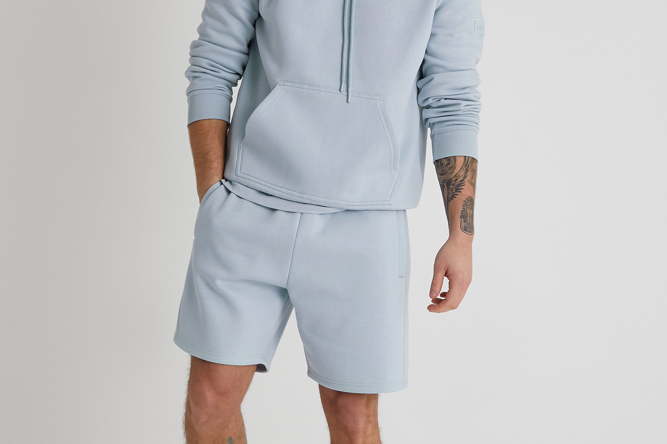 ALDO premium brushback fleece hoodie in CERULEAN - DML Jeans 