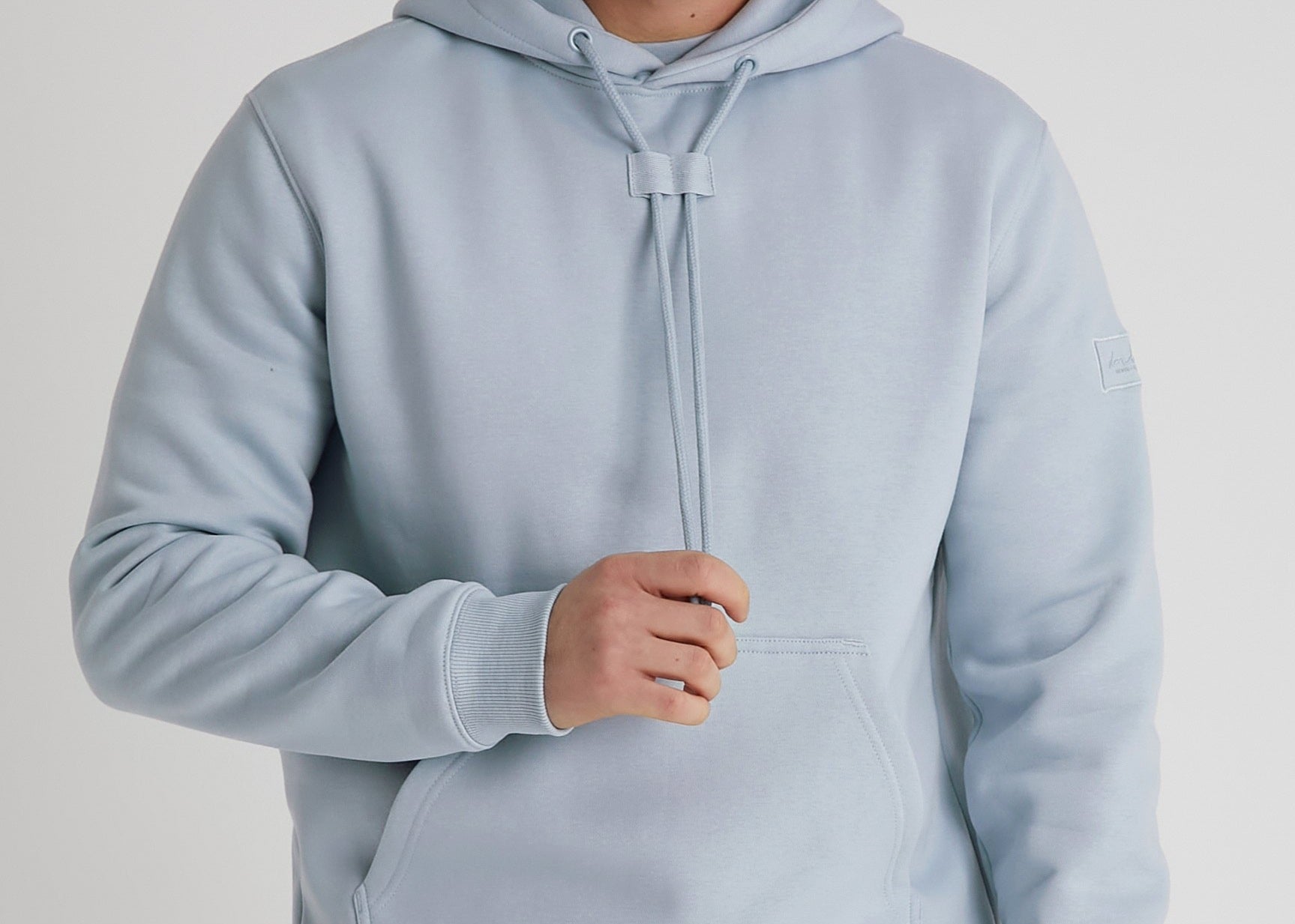 ALDO premium brushback fleece hoodie in CERULEAN - DML Jeans 