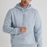 ALDO premium brushback fleece hoodie in CERULEAN - DML Jeans 