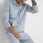 ALDO premium brushback fleece hoodie in CERULEAN - DML Jeans 