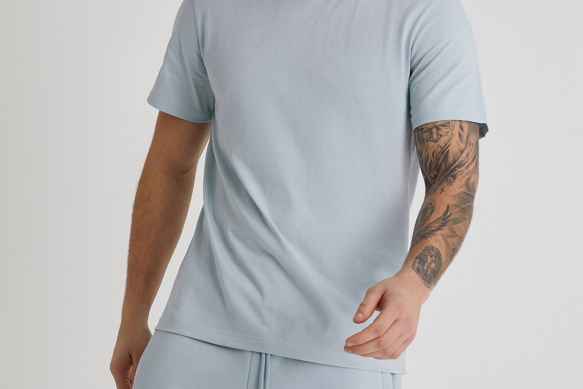 ASTON crew neck t-shirt in CERULEAN - DML Jeans 