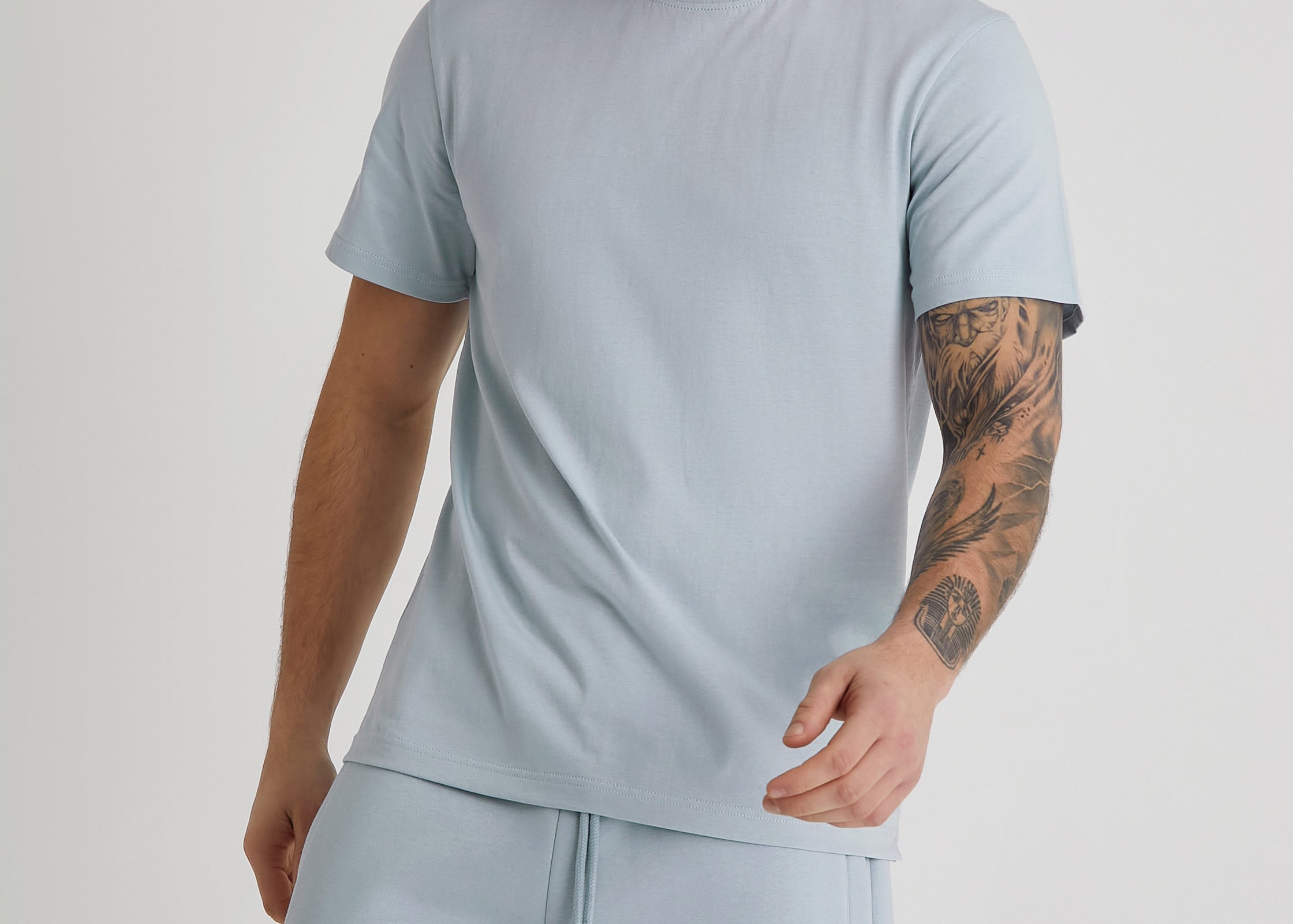 ASTON crew neck t-shirt in CERULEAN - DML Jeans 