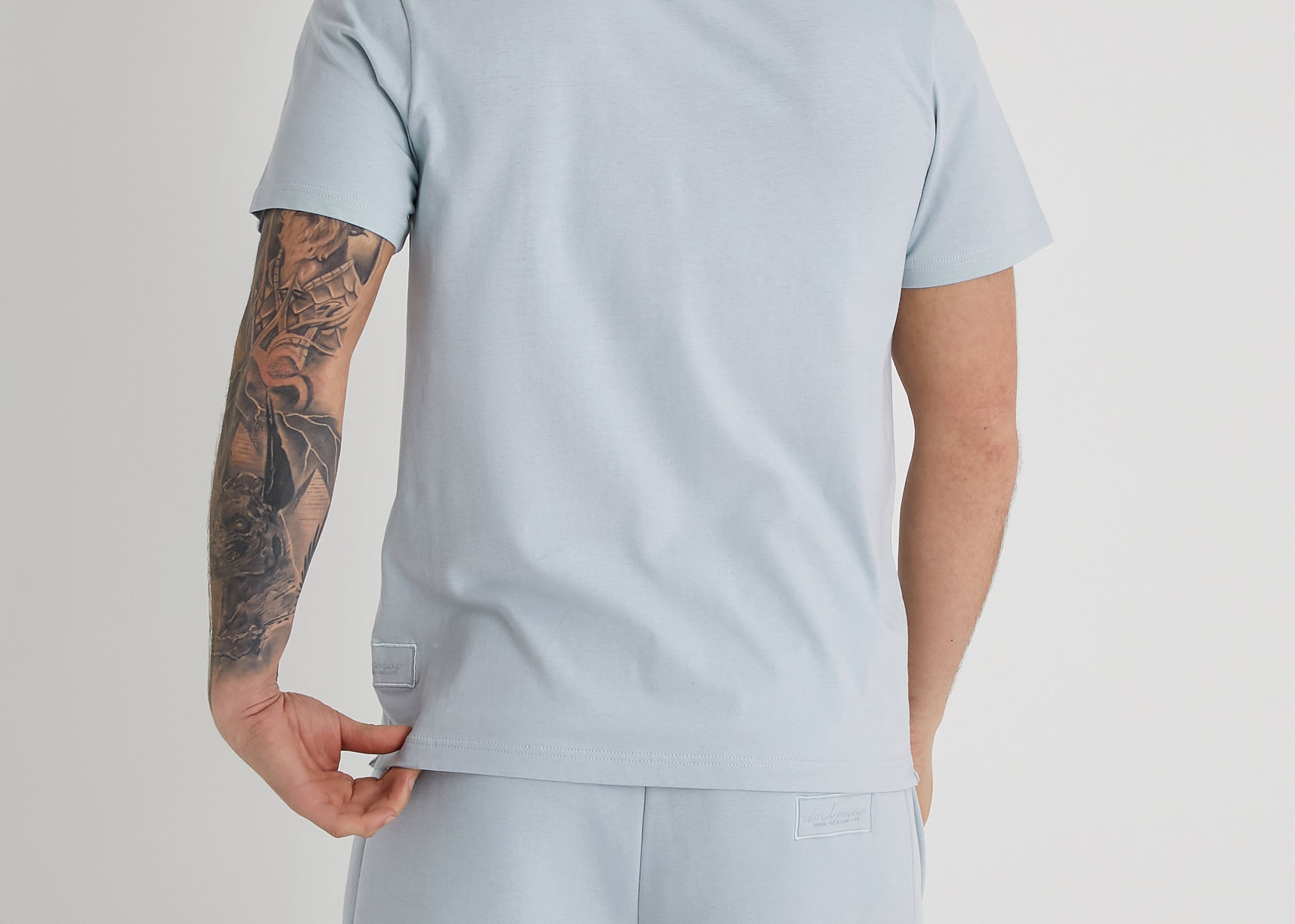 ASTON crew neck t-shirt in CERULEAN - DML Jeans 