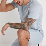 ASTON crew neck t-shirt in CERULEAN - DML Jeans 