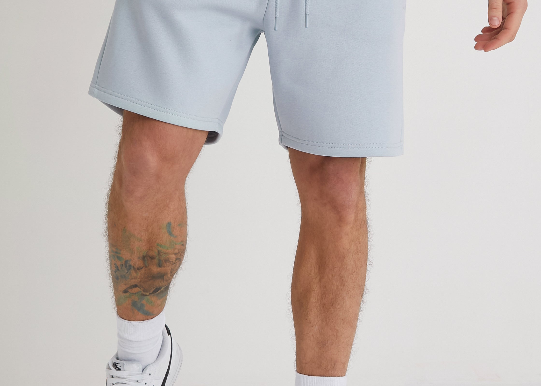 BANKS premium brushback fleece shorts in CERULEAN - DML Jeans 