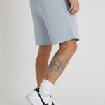 BANKS premium brushback fleece shorts in CERULEAN - DML Jeans 