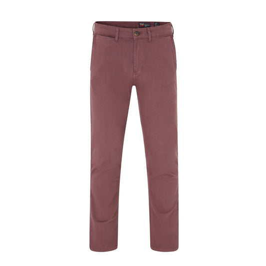 Eddie premium comfort stretch chino in Burgundy