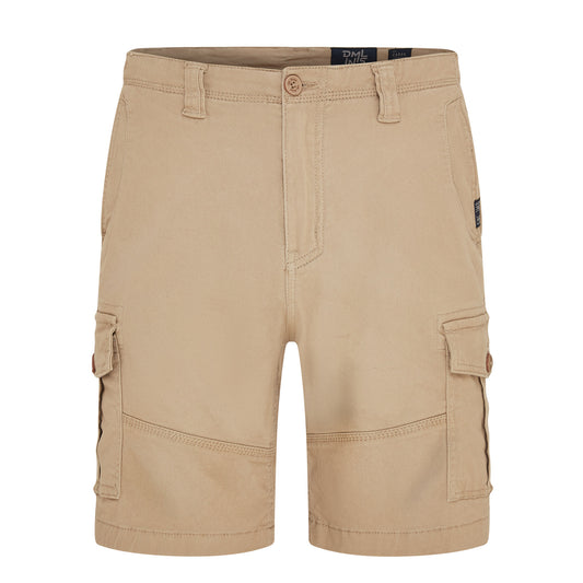 Taurus twill comfort stretch cargo short in Stone