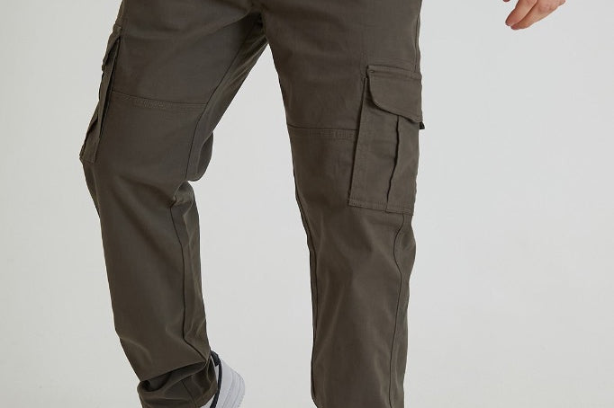 NIGHTHAWK Cargo pant in premium cotton twill - OLIVE - DML Jeans 