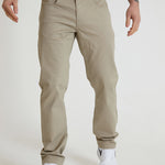 HAWKINS 5 pocket chino pant in premium cotton twill - LT STONE - DML Jeans 