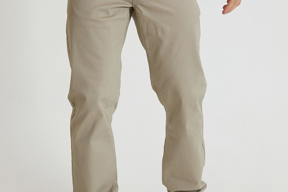 HAWKINS 5 pocket chino pant in premium cotton twill - LT STONE - DML Jeans 