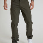 HAWKINS 5 pocket chino pant in premium cotton twill - OLIVE - DML Jeans 