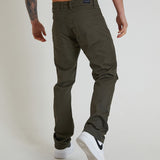 HAWKINS 5 pocket chino pant in premium cotton twill - OLIVE - DML Jeans 