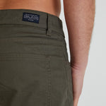 HAWKINS 5 pocket chino pant in premium cotton twill - OLIVE - DML Jeans 