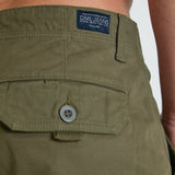 NIGHTHAWK Cargo pant in premium cotton twill - ARMY GREEN - DML Jeans 