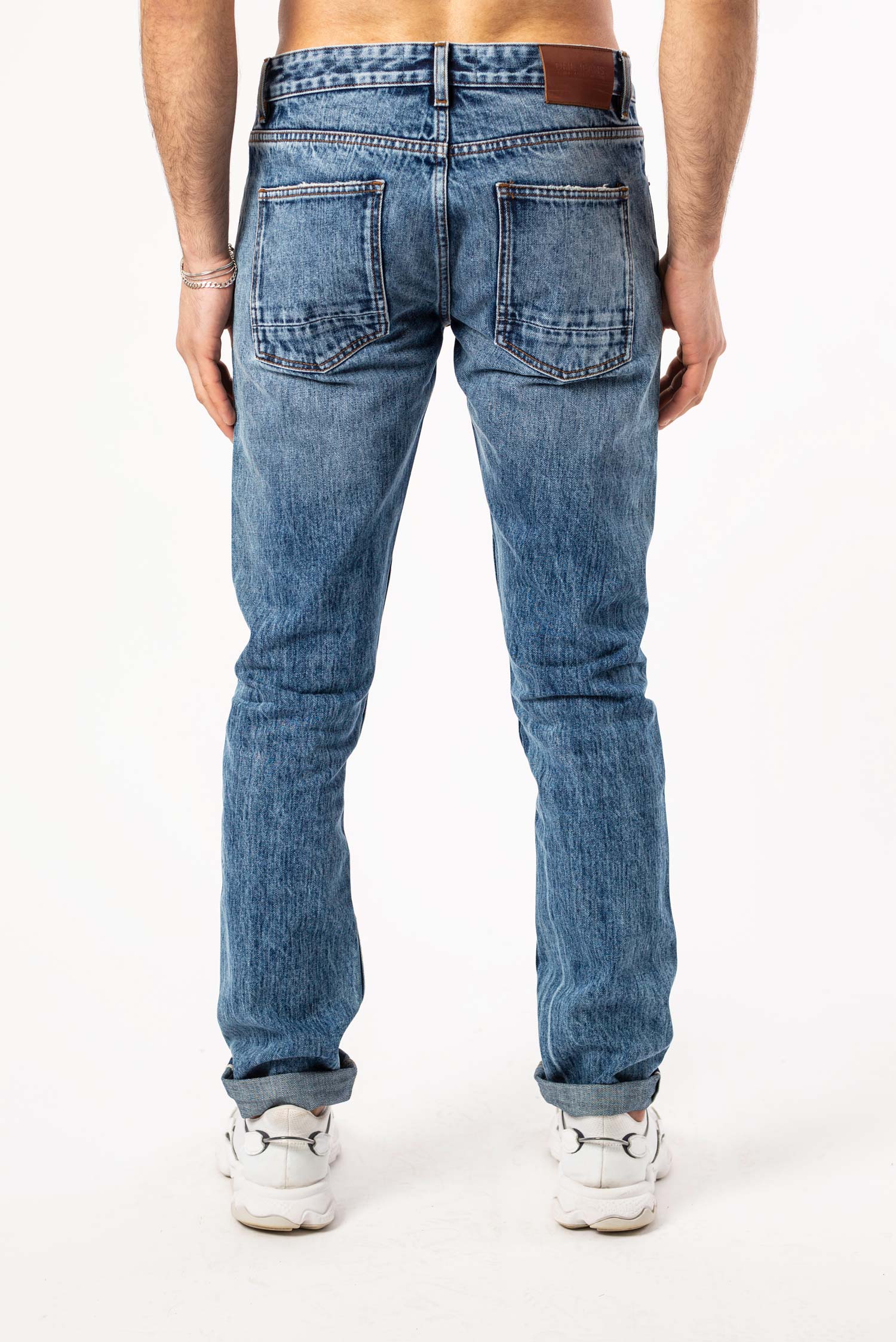 KLONDIKE Slim Fit Selvedge Jeans In Light Wash | DML Jeans